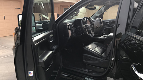 Exterior image of the 2016 Sierra Denali HD heavy-duty luxury pickup truck.